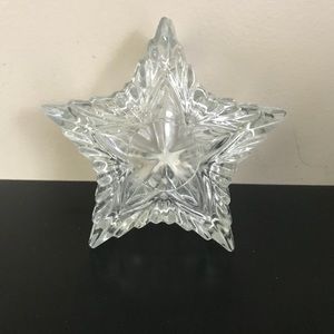 Romanian Lead Crystal STAR Trinket Box